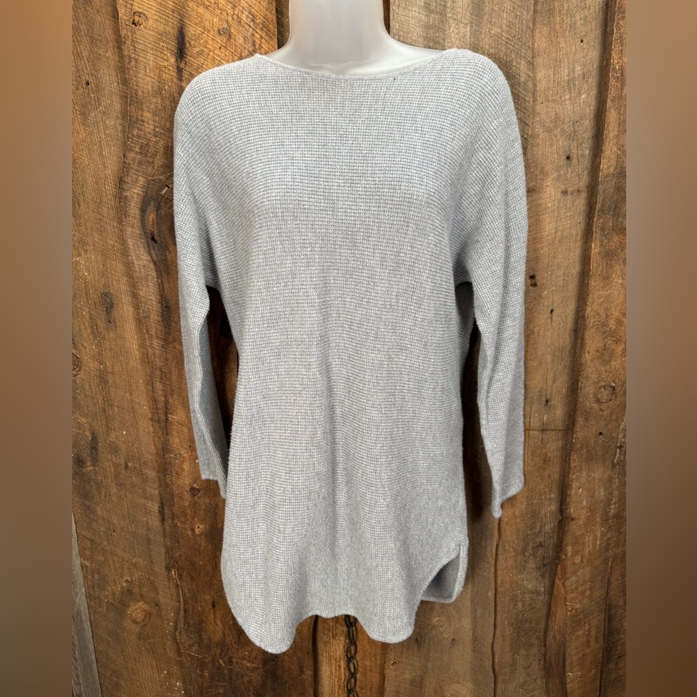 Michael Kors Light Gray Scoop Neck Sweater